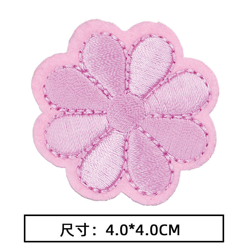 Wholesale 10pcs Hot sale cute flower series cloth patch colorful rose patch